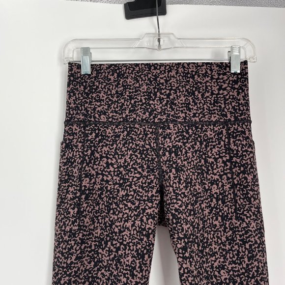 Athleta Brown Black Salutation Stash Pocket Gravel Tight Small Workout Bottom - Picture 5 of 10